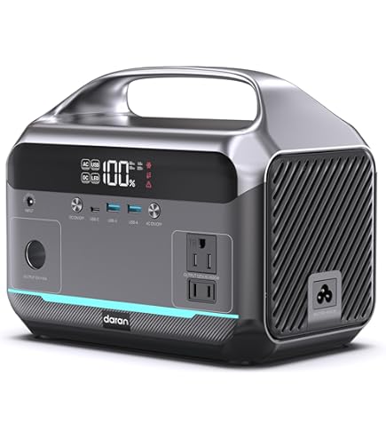 Amazon.com: DaranEner Portable Power Station 600W, 288Wh LiFePO4
