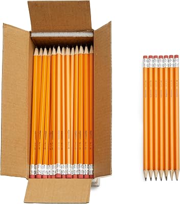 Graphit-HB-2-Bleistifte mit Holzschaft, vorgespitzt, nicht schmierende Radierspitze, Schule, 150er-Pack