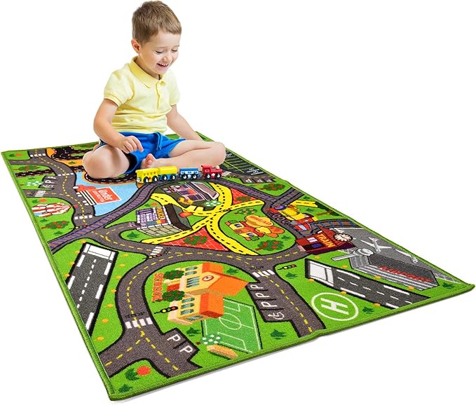 Car Rug Play Mat Kids Carpet Playmat Road Car Rug Play Mat Kids Carpet Playmat Road