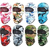 Geyoga 8 Pcs Balaclava Ski Mask Sun Protection Windproof Balaclava UV Protection Summer Full Face Covering for Outdoor Sports