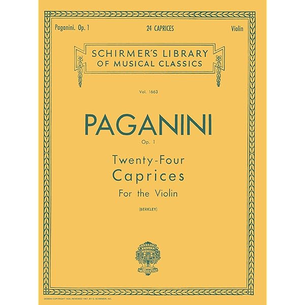 Amazon.com: Niccolò Paganini – 24 Caprices, Op. 1 – Violin Solo