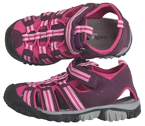 WALKX Trekkingsandalen Sandalen Mädchen Lila Pink aubergine