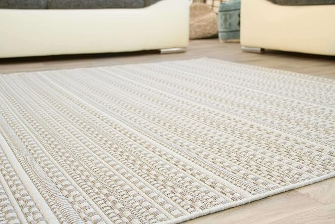 Amazon De Designer Teppich Modern Lappland Design In Muster Beige