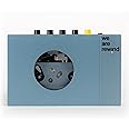 We are Rewind Portable Cassette Player - Cassette Tape Recorder with Bluetooth Connection Speaker or Headphones, 3.5mm Audio Cable - (Kurt, Blue)