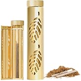 Cigarette Rolling Machine, Vintage Manual Cigarette Roller for 76/110mm Papers with Filters, Tray &amp; Storage Bag &ndash; Solid Brass &amp; Pure Copper, Complete Kit Perfect Gift for Adult Men &amp; Women