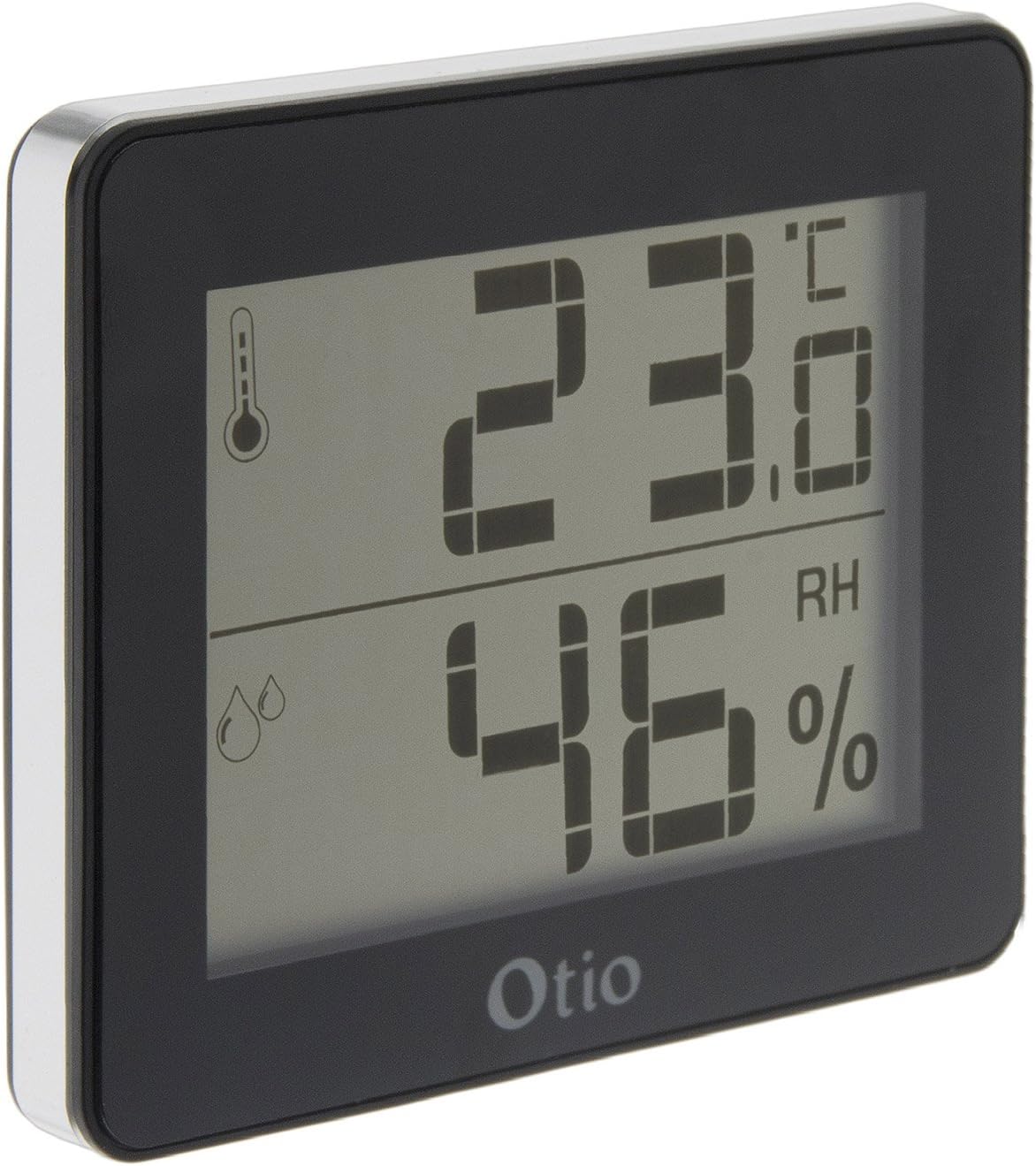 Otio – 936058 Indoor Thermometer/Hygrometer Black