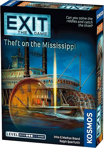 Thames & Kosmos EXIT Theft on the Mississippi Escape Room Game 1-4
