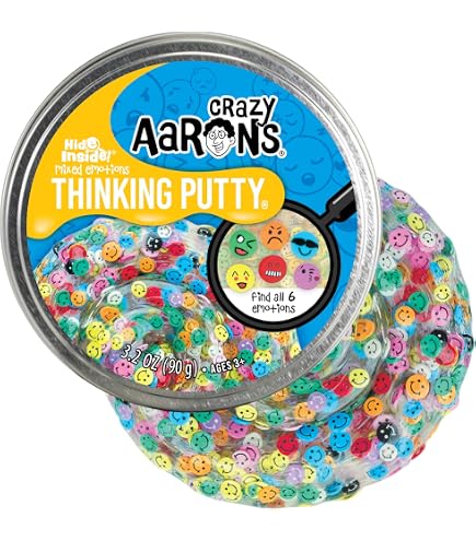 Crazy Aaron's Putty Lot de 3 mini boîtes de 13,3 g chacune avec lac de montagne, feu de camp et château de sable Crazy Aaron's Putty Lot de 3 mini boîtes de 13,3 g chacune avec lac de montagne, feu de camp et château de sable