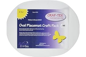 Bosal Placemat Craft Pack Oval Notion, White
