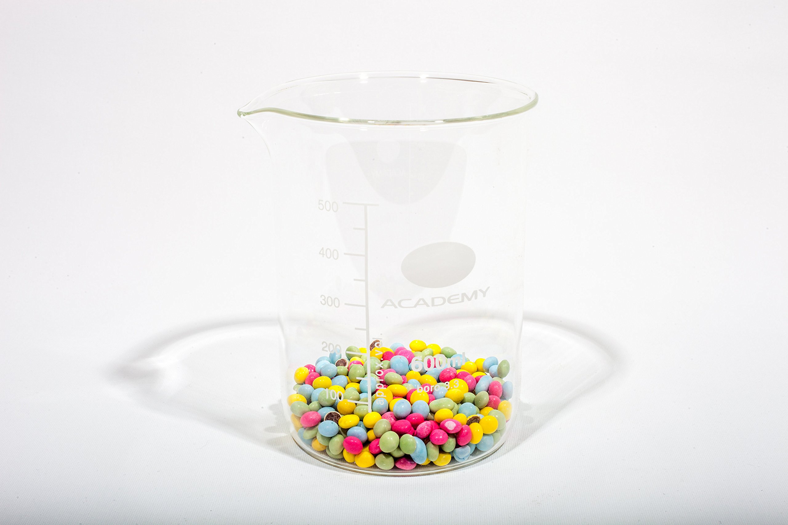 600ML BOROSILICATE GLASS MEASURING LABORATORY BEAKER