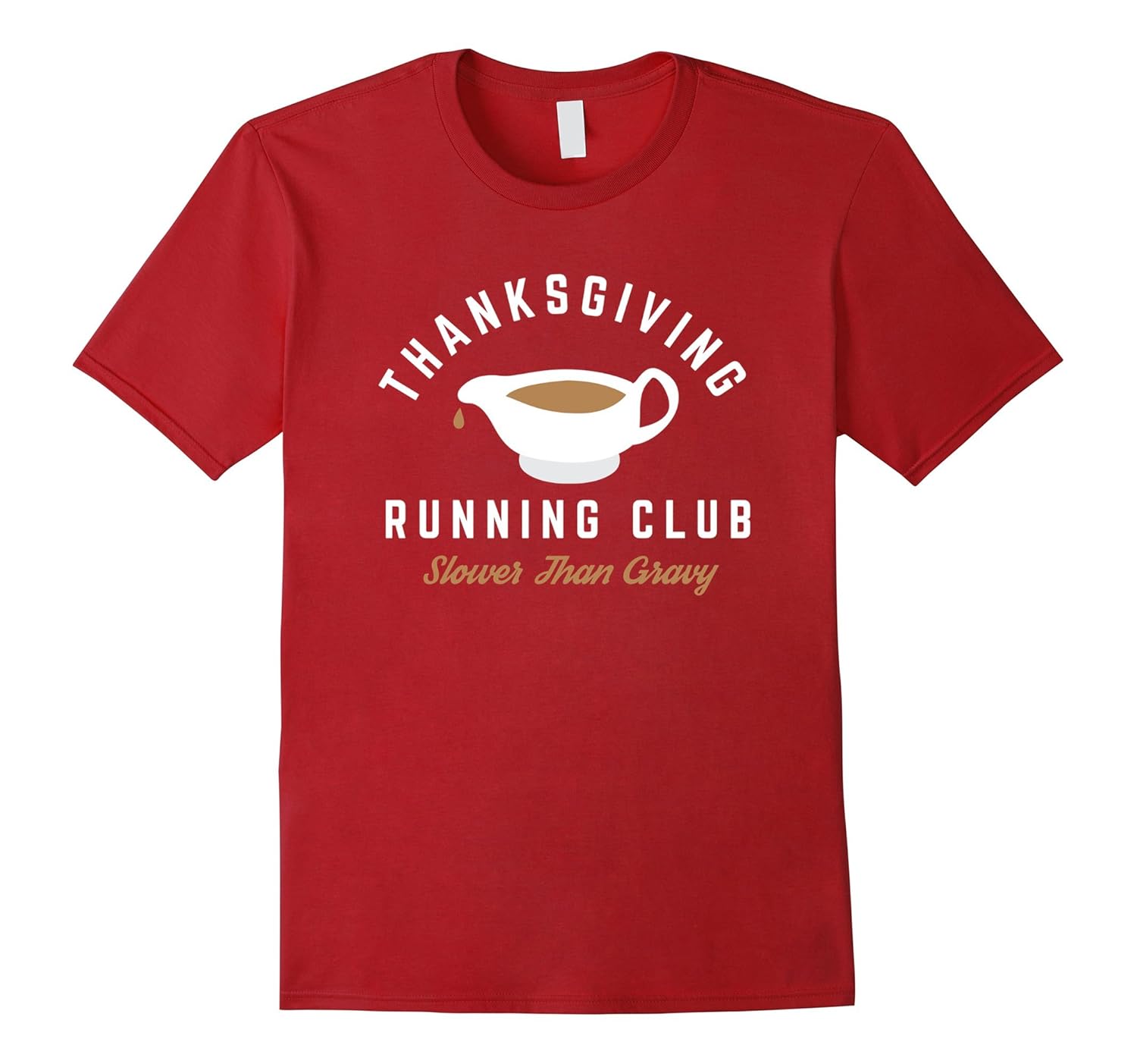 Thanksgiving Running Club - Slower Than Gravy Shirt-Rose