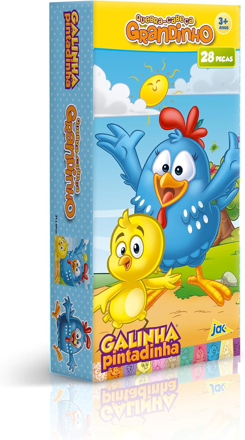Quebra Cabeça 28 Peças Grandinho Galinha Pintadinha Toyster Brinquedos