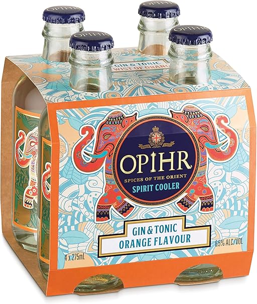 Opihr Gin & Tonic with a twist of Orange, 4Set, 27.5 cl 21369 Amazon