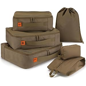 ZOMFELT 6 Pcs Packing Cubes for Travel Cubes & Sturdy Packing Organizers | Suitcase Organizer Set Travel Essentials Accessori