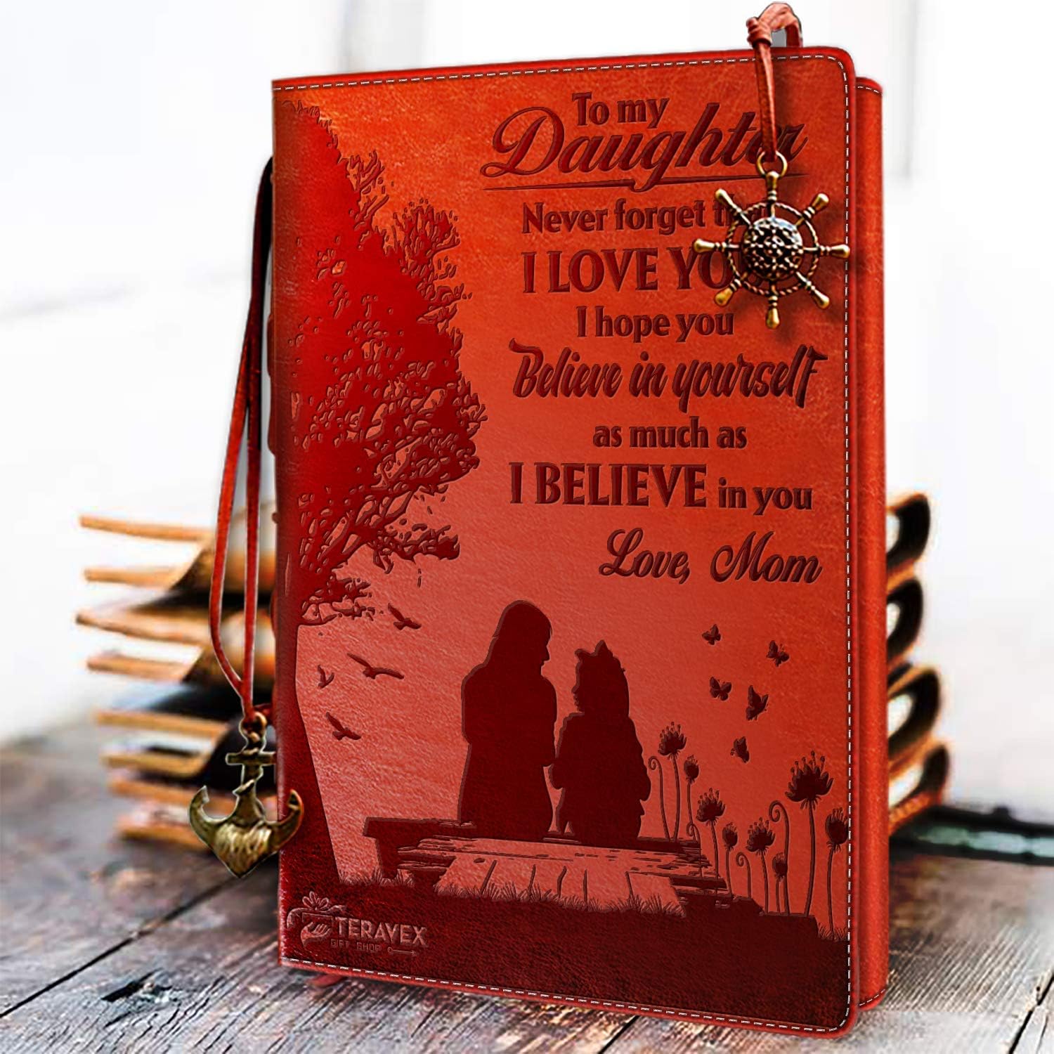 mother to daughter leather journal