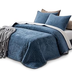 KASENTEX Plush Poly Velvet Lavish Design Quilt Set