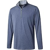 M MAELREG Quarter Zip Golf Pullover Men Dry Fit Long Sleeve Performance Wicking Mock Neck 1/4 Zip Pullover Mens Sweatshirt