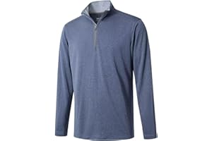 M MAELREG Quarter Zip Golf Pullover Men Dry Fit Long Sleeve Performance Wicking Mock Neck 1/4 Zip Pullover Mens Sweatshirt