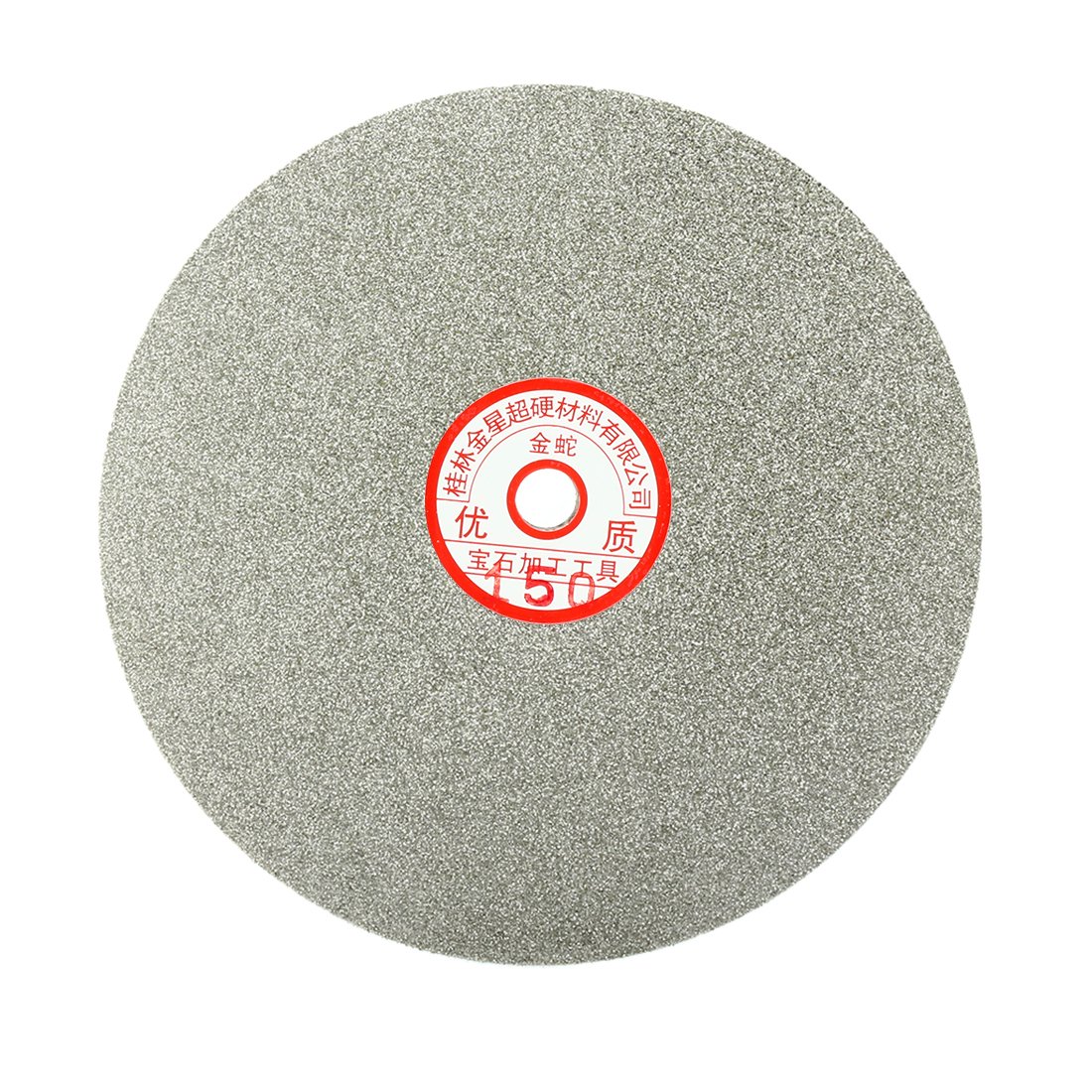 sourcingmap 200mm 8-inch Grit 150 Diamond Coated Flat Lap Disk Wheel Grinding Sanding Disc