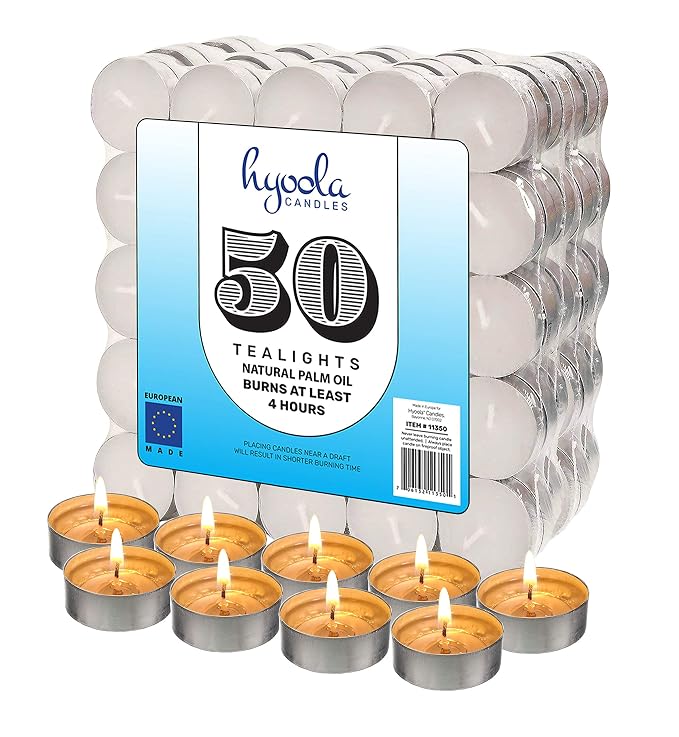 IKEA Tillvaro Unscented Tealight Candles - 100 Pack - 38mm - Long Burning - Free Shipping