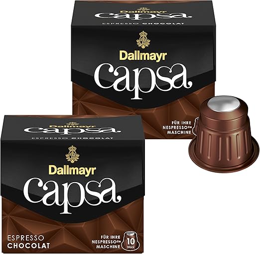 Dallmayr Capsa Espresso Chocolat Nespresso Kompatibel Kapsel Kaffeekapsel Rostkaffee Kaffee 20 Kapseln Amazon De Kuche Haushalt