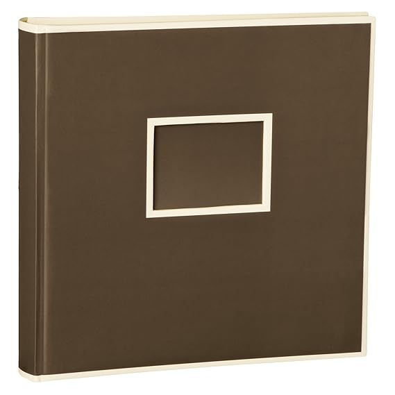 Semikolon (351102) Jumbo Album brown (braun) | Fotoalbum/Fotobuch mit 50 Blättern cremeweißem Fotokarton mit Pergaminpapier |