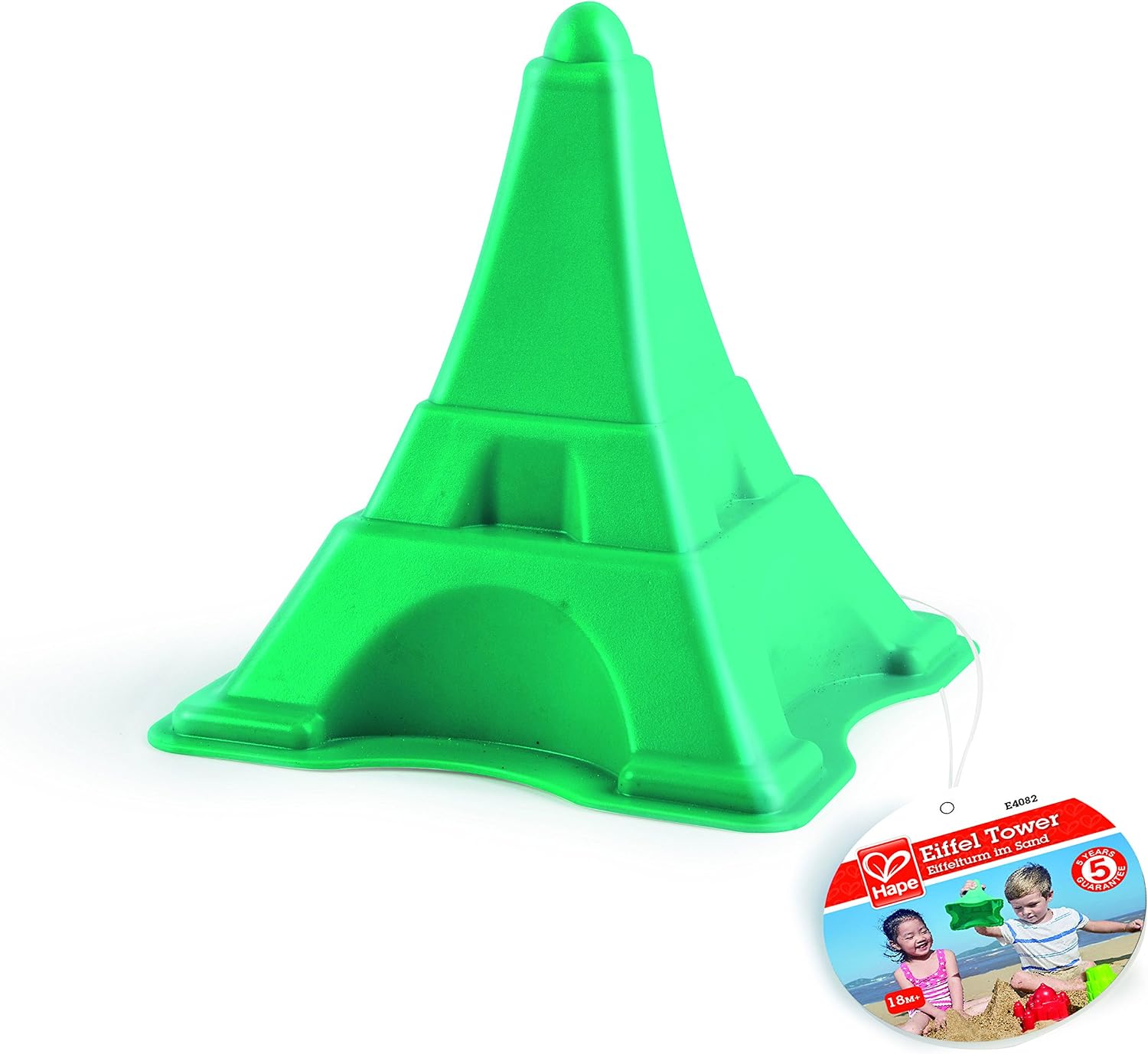 Hape Eiffel Tower - Sand Mould Beach Toys, for Kids 18 Months and Up, Multicolor, Medium - Image 4