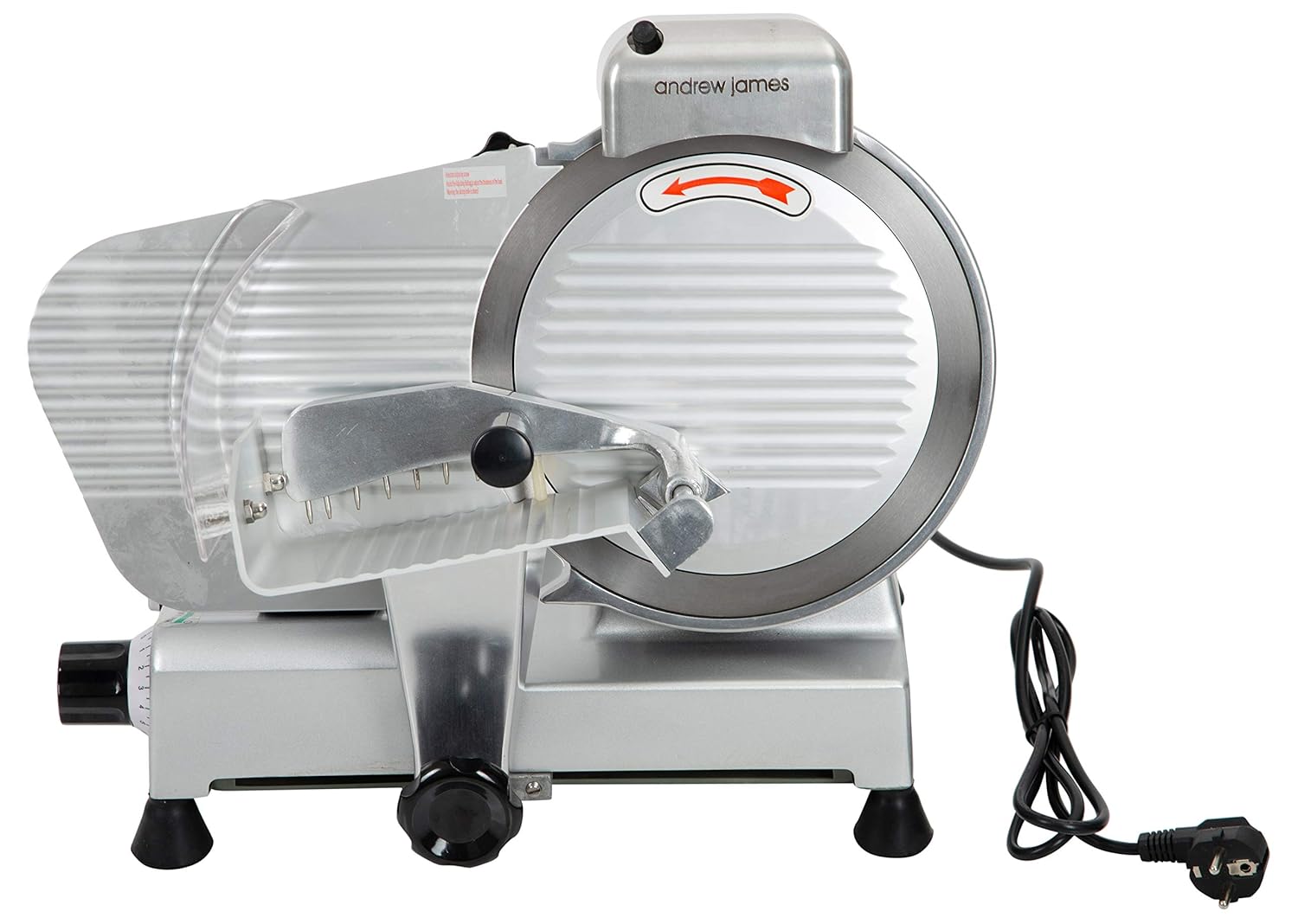 Andrew James 10 Inch Stainless Steel Slami Slicer Meat Slicer