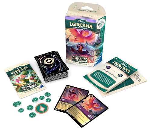 Ravensburger Disney Lorcana Trading Card Game for Adults and Kids Age 8 Years Up - Starter Deck A - Set 7: Archazia's Island - Collectable TCG