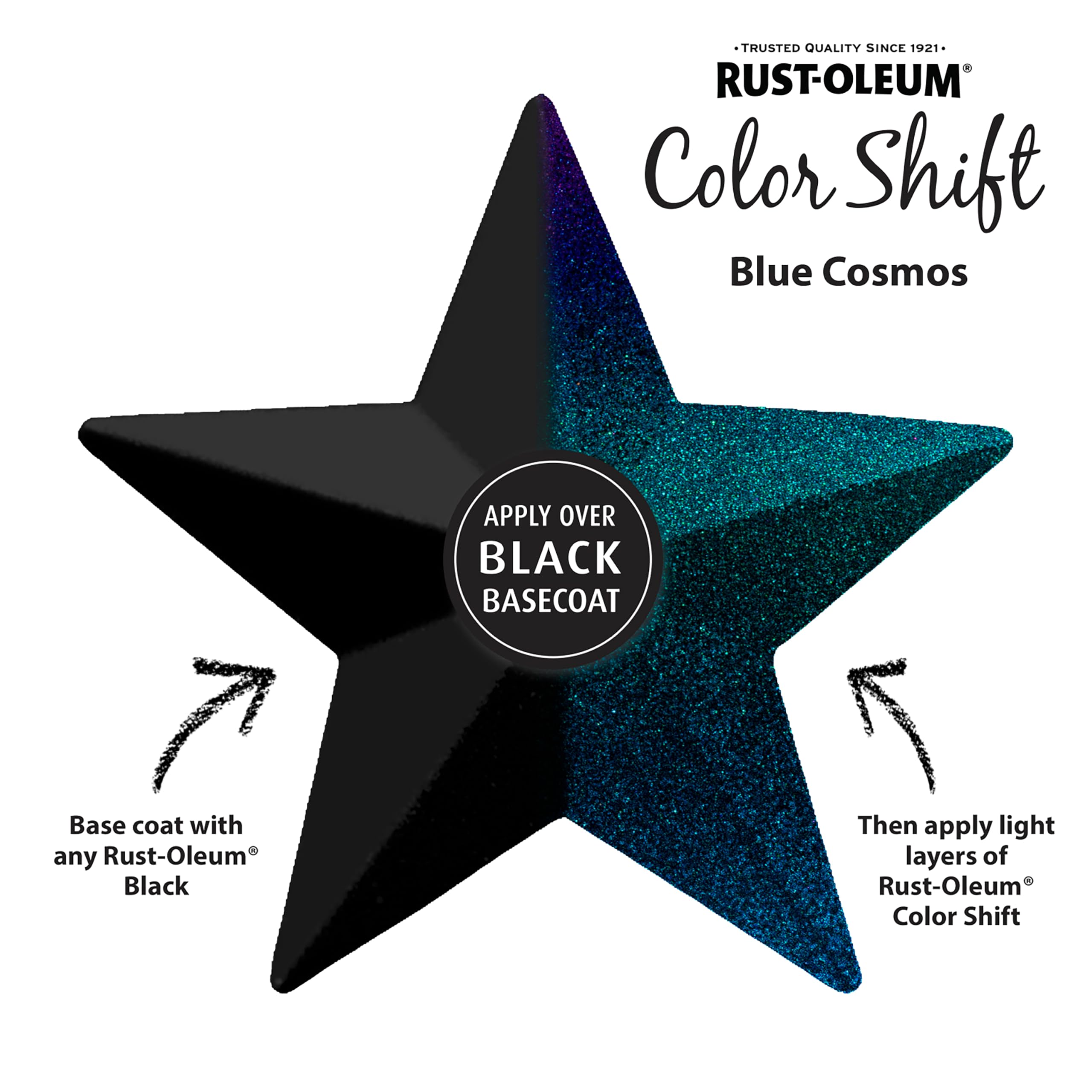 Rustoleum Color Shift Spray Paint, 11 ounce, Cosmos Blue