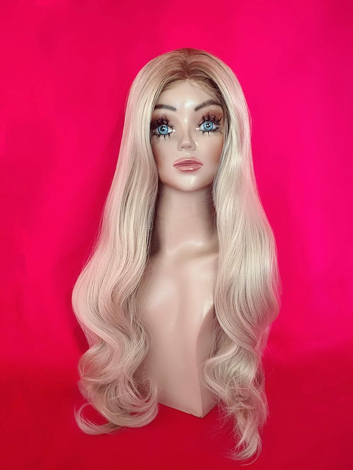 Amazon Com Britney Spears Wig Medium Blonde Drag Queen Lace Front Wig Carrie Underwood Long Wavy Handmade Black Brown Auburn White Pinup Retro Vintage Christmas Costume Theatre Fashion Halloween Birthday Party Handmade