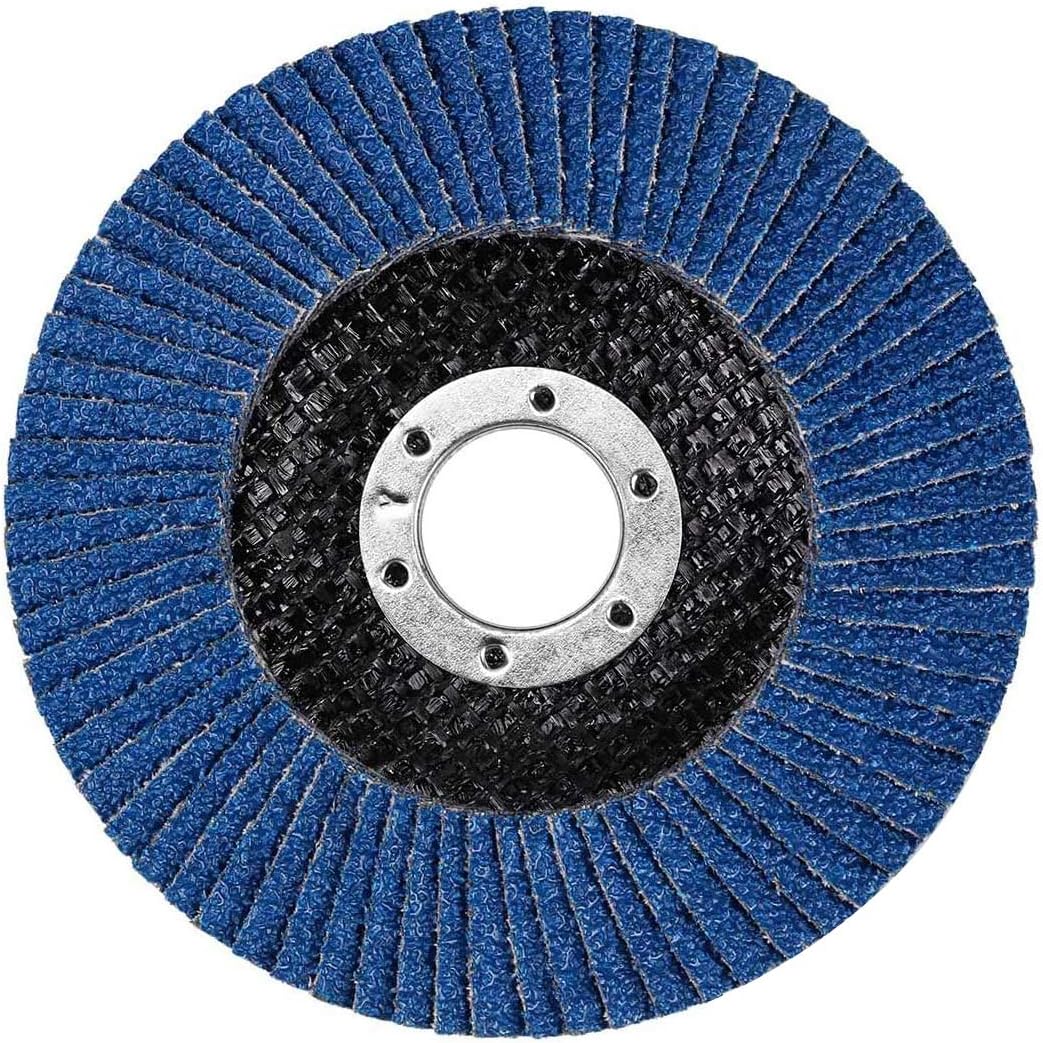 115mm/4.5" Flap Discs Wheels Grinding Sanding Discs 40/60/80/120 Grit Wood Metal-in Abrasive - Foto 5