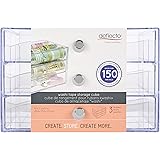 Deflecto 3 Transparent Storage Cube Drawer Organizer, 7" x 10" x 6.8", Clear