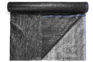 WindscreenSupplyCo 40% 6' x 100 FT Eyelets Shade Cloth Roll Sunblock Shade UV Resistant Net for Garden Greenhouse Flower Plant Patio Kennel, Black - PS6140BLK