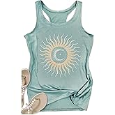 Tank Tops for Women 2025 Summer Basic Gym Racerback Tops Beach Vacation Graphic Tee Shirts Yoga Workout Camisole Outfits