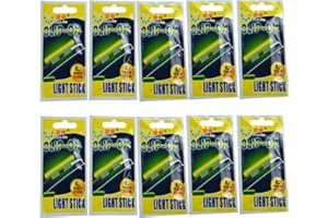 QualyQualy Clip-On Fishing Glow Sticks for Pole, Fishing Lights for Rods, Fishing Pole Light Sticks Bulk Kit Fishing Rod Tip 