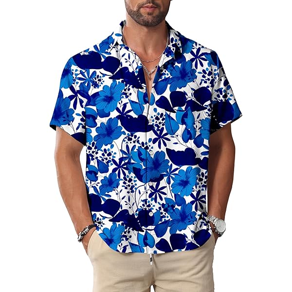 Camisas Festivaleras Unisex Camisa Hawaiana Hombre HiyyFloy