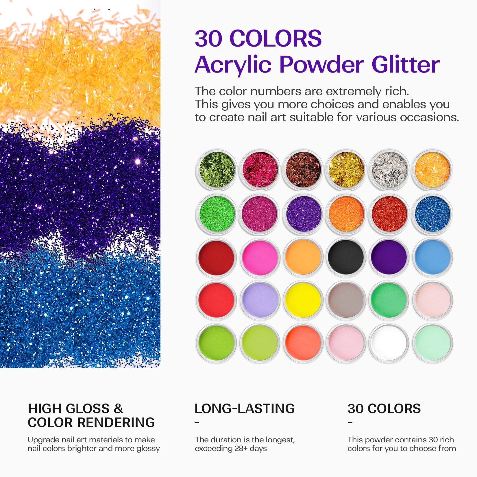 Acrylic Nail Kit for Beginners with Everything: Professional Nail Kit Acrylic Set with Drill and Acrylic Nail Powder Liquid Set Nail Decoration Supplies Manicure DIY Salon Women Christmas Gift - Image 5