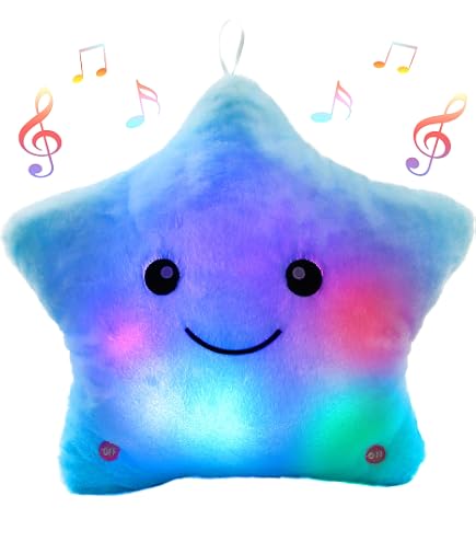 KINREX Two-Sided Star Plush Toy - 6 Inch Happy & Sad Face Soft Stuffed Star For Kids - View #6