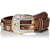 Nocona Nocona Silver Star Scalop Tan Belt Accessory
