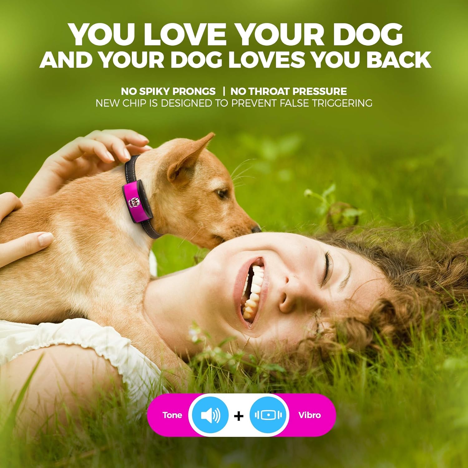 Small Dog Bark Collar Rechargeable - Anti Barking Collar for Small Dogs - Smallest Most Humane Stop Barking Collar - Dog Training No Shock Bark Collar Waterproof - Safe Pet Bark Control Device : Kitchen & Dining