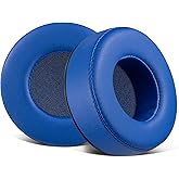SOULWIT Earpads Replacement for Skullcandy Hesh & Hesh 2 Wireless Over-Ear Headphones, Ear Pads Cushions with Soft Protein Leather, Noise Isolation Foam - Blue