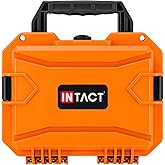 Eylar 11.8" Intact Series Compact Hard Camera Case, Lightweight and Durable Stacker Design with Foam (Orange)