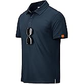 MAGCOMSEN Men's Polo Shirts Short Sleeve Dry Fit Moisture Wicking Golf Polos UPF 50+ Casual Collared T-Shirt