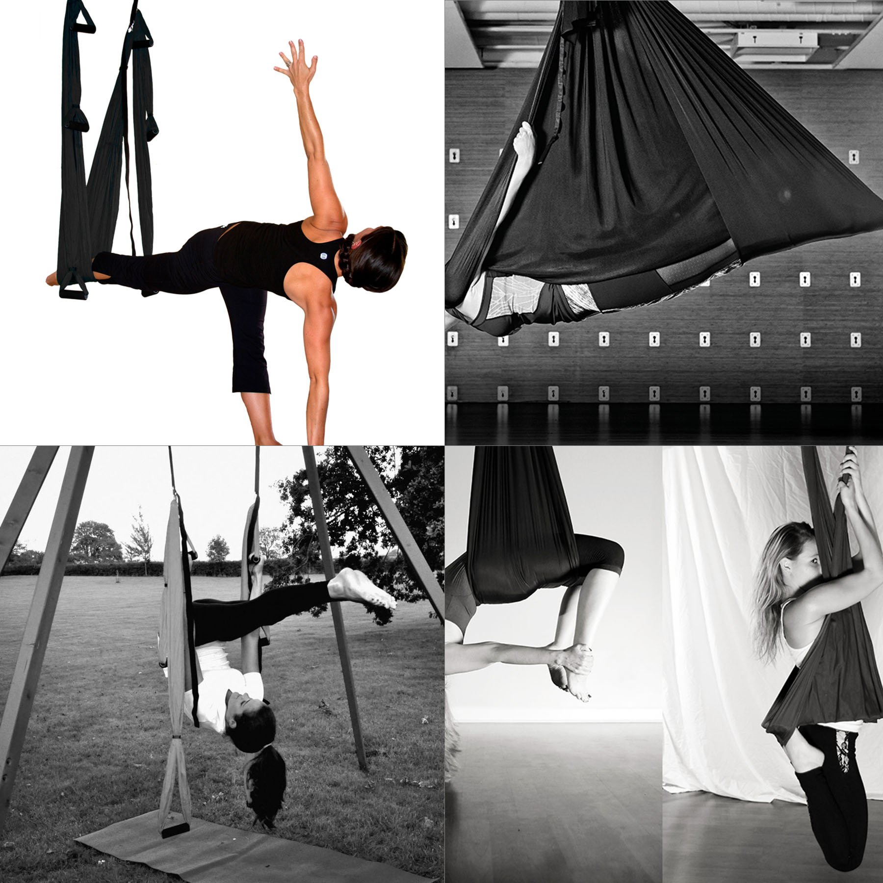 COZ Aerial Yoga Swing Sling Strong Yoga Hammock Kit Set Trapeze