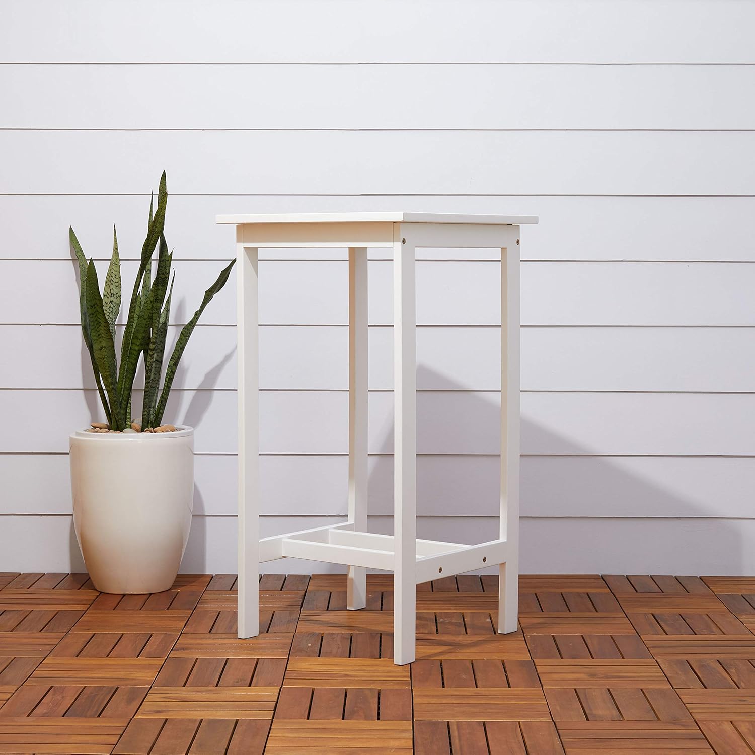 Vifah V1357 Bradley Outdoor Wood Bar Table: Garden & Outdoor