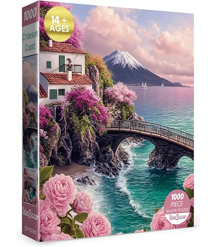 Larkipuzz Phoenix Puzzles for Adults 1000 Pieces, Vintage Mythical