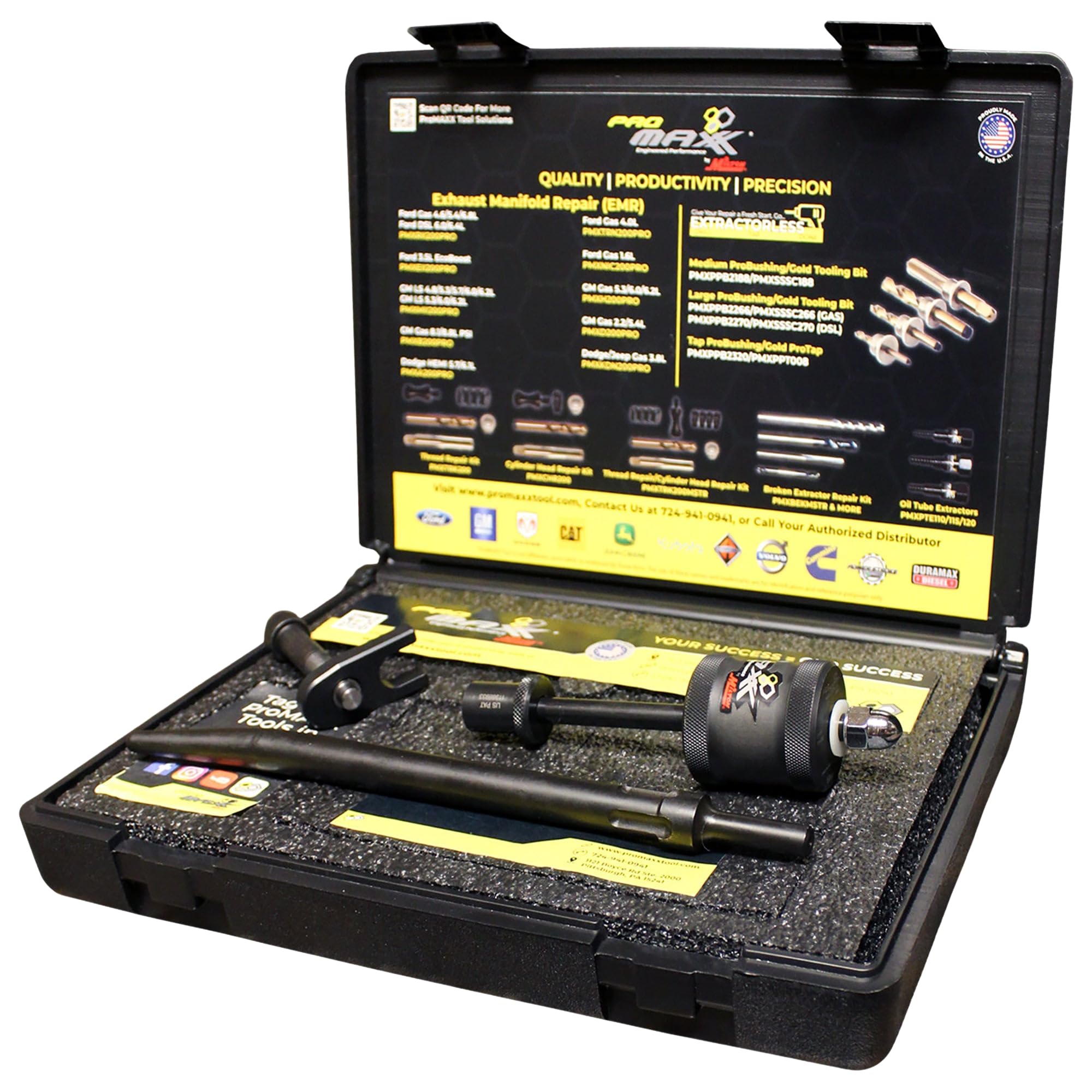 Photo 1 of ProMAXX Tool Ford & GM Diesel Fuel Injector Puller Kit, Air Hammer Assisted for Fast, Safe Removal, Fits 6.7L Power Stroke & Duramax Engines, Heavy-Duty Precision Tools