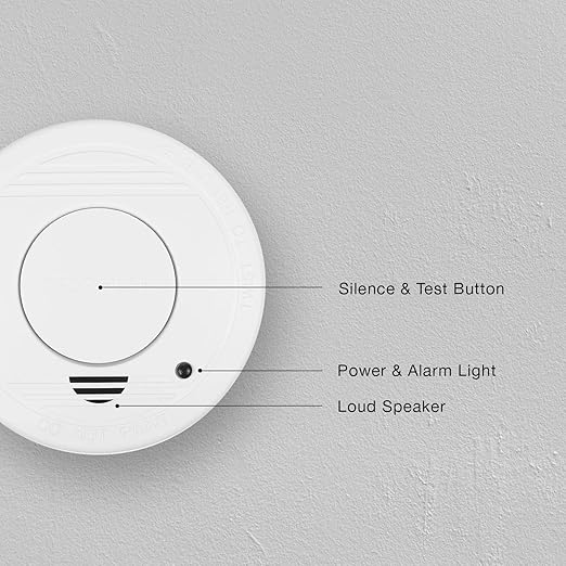 Flamingo fa25 FA25-Detector de Humo, 85 dB, baterías Incluidas