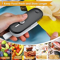 FEPPO Mini Bag Sealer, 2 in 1 Heat Sealer with